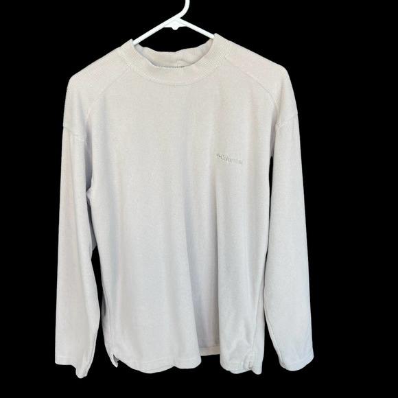 Columbia Other - Columbia Shirt Mens Medium Beige Ribbed Long Sleeve Super Soft